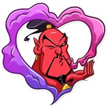 Evil Genie WhatsApp Sticker #2