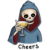 Friendly Death WhatsApp Sticker #21