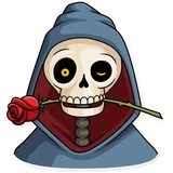 Friendly Death WhatsApp Sticker #4