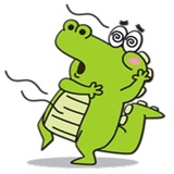 Funny Crocodile WhatsApp Sticker #24
