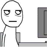 Guy Behind The Desk WhatsApp Sticker #2