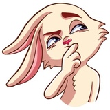 Gentle Rabbit WhatsApp Sticker #12