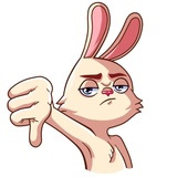 Gentle Rabbit WhatsApp Sticker #23