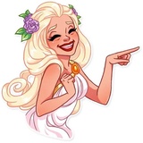 Girl in Love WhatsApp Sticker #25