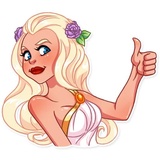 Girl in Love WhatsApp Sticker #3