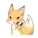 Girly Fox Remastered WhatsApp Sticker #25