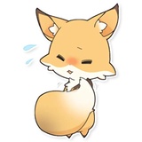 Girly Fox Remastered WhatsApp Sticker #6