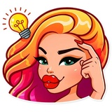 Glamour Puss WhatsApp Sticker #17