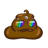 Shit Emoji WhatsApp Sticker #3