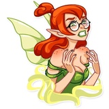 Green Fairy WhatsApp Sticker #13