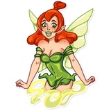 Green Fairy WhatsApp Sticker #17