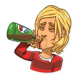 Kurt Cobain WhatsApp Sticker #11