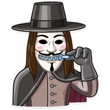 Guy Fawkes WhatsApp Sticker #22