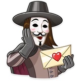 Guy Fawkes WhatsApp Sticker #8