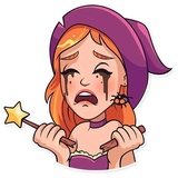 Halloween Girl WhatsApp Sticker #17