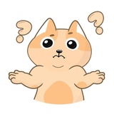 Happy Cat WhatsApp Sticker #4