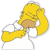 Homer Simpson WhatsApp Sticker #7