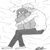 Hug and Kiss WhatsApp Sticker #8