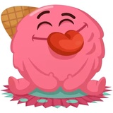IceCream Emoji WhatsApp Sticker #4