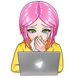 Internet Addiction WhatsApp Sticker #19