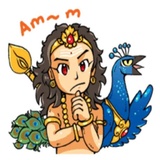 Kartikeya & Ganesha WhatsApp Sticker #19