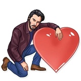 Keanu Reeves WhatsApp Sticker #12