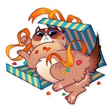 Kooky Cat WhatsApp Sticker #28