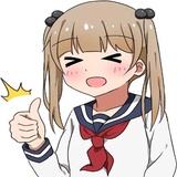 Lazy pigtails girl WhatsApp Sticker #26
