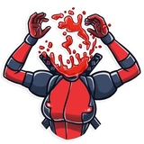 Lady Deadpool WhatsApp Sticker #17