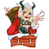 Lady Krampus WhatsApp Sticker #5