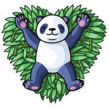 Lazy Panda WhatsApp Sticker #4