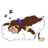 Lazy Sloth WhatsApp Sticker #2