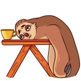 Lazybones WhatsApp Sticker #18