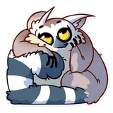 Tailor the Lemur WhatsApp Sticker #8