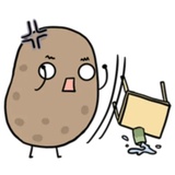 Life is Potato WhatsApp Sticker #25