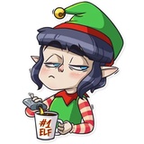 Santa's little helper WhatsApp Sticker #20