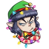 Santa's little helper WhatsApp Sticker #6
