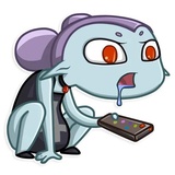 Little Vampire WhatsApp Sticker #25
