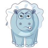 Little Hippo WhatsApp Sticker #12