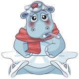 Little Hippo WhatsApp Sticker #18