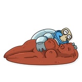 Lone Dead Spaceman WhatsApp Sticker #27