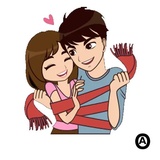 You & Me WhatsApp Sticker #17