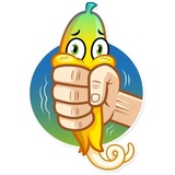 Lovely Banana WhatsApp Sticker #4