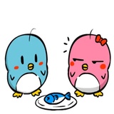 Lovely Couple Penguins WhatsApp Sticker #14