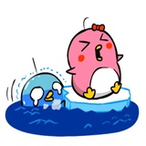 Lovely Couple Penguins WhatsApp Sticker #27