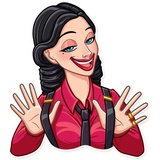 Mafia Girl WhatsApp Sticker #14