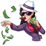 Mafia Girl WhatsApp Sticker #19
