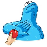 Cookie Monster WhatsApp Sticker #13