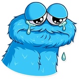Cookie Monster WhatsApp Sticker #15