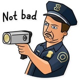 Meme Police WhatsApp Sticker #6